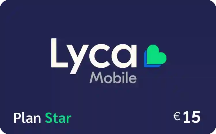 Lycamobile Plan Star €15