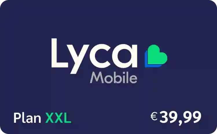 Lycamobile Plan XXL €39.99