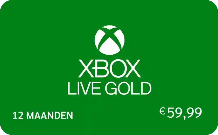 XBOX Gold 12 Maanden €59,99 (EU)