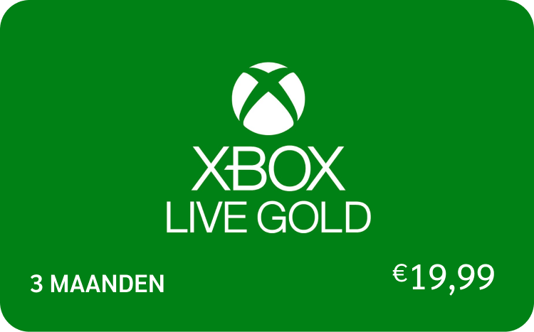 XBOX Gold 3 Maanden €19,99 (EU)